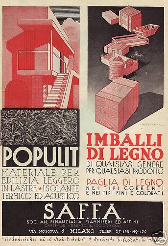 Advertising 1936 populit saffa - 1936,