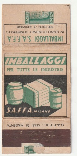 Matchbook cover imballaggi - cover,