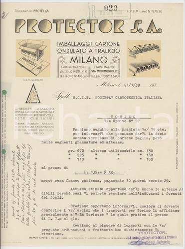1939 milan via - emilio, motta
