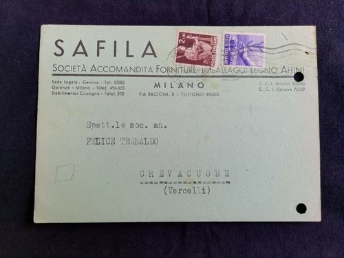 Postcard milan safila - postcard, supplies